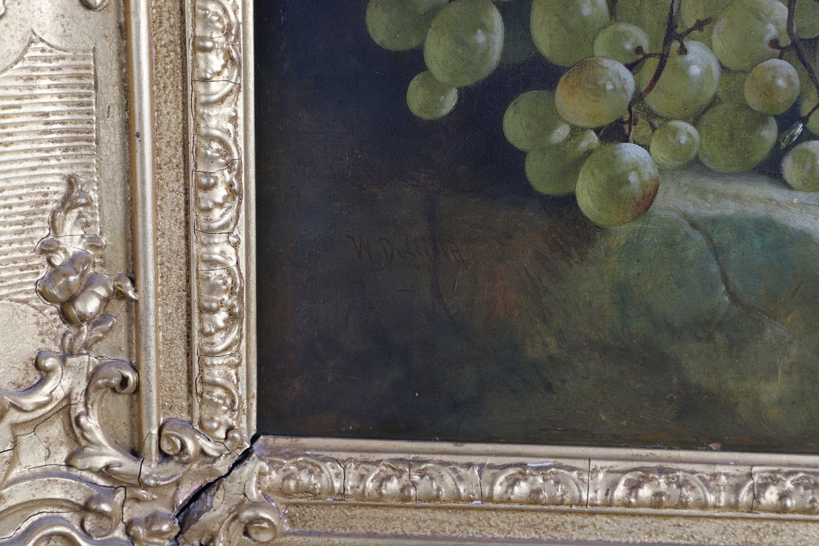 William Duffield | STILL LIFE OF GRAPES AND FLOWERS IN A PANIER UPON A ...