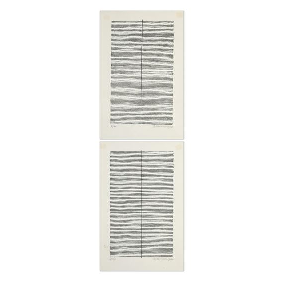 Jan J. Schoonhoven | Two Untitled Works (1974) | MutualArt
