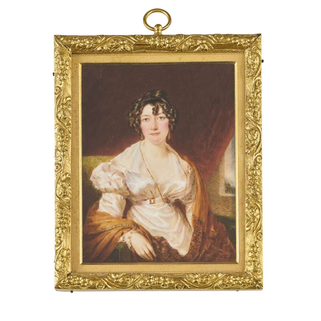 Simon Jacques Rochard | PORTRAIT MINIATURE OF A LADY (1824) | MutualArt