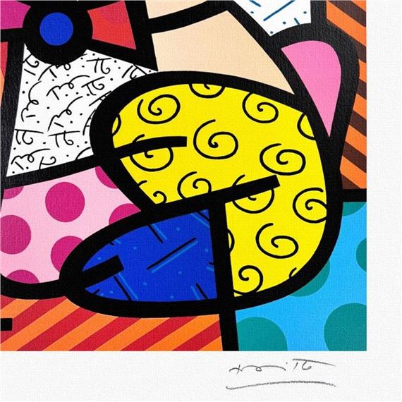 Romero Britto | Happy Cat and Snoob Dog | MutualArt