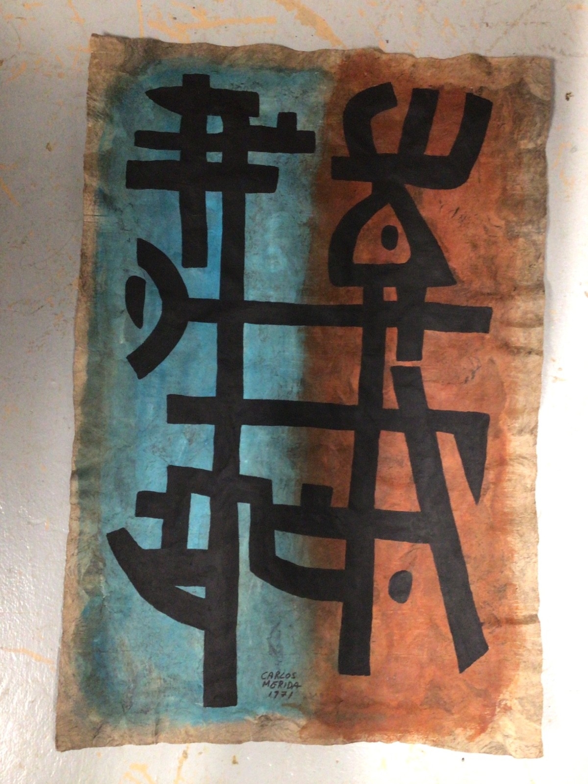 Carlos Mérida | Original mixed media drawing (1971) | MutualArt