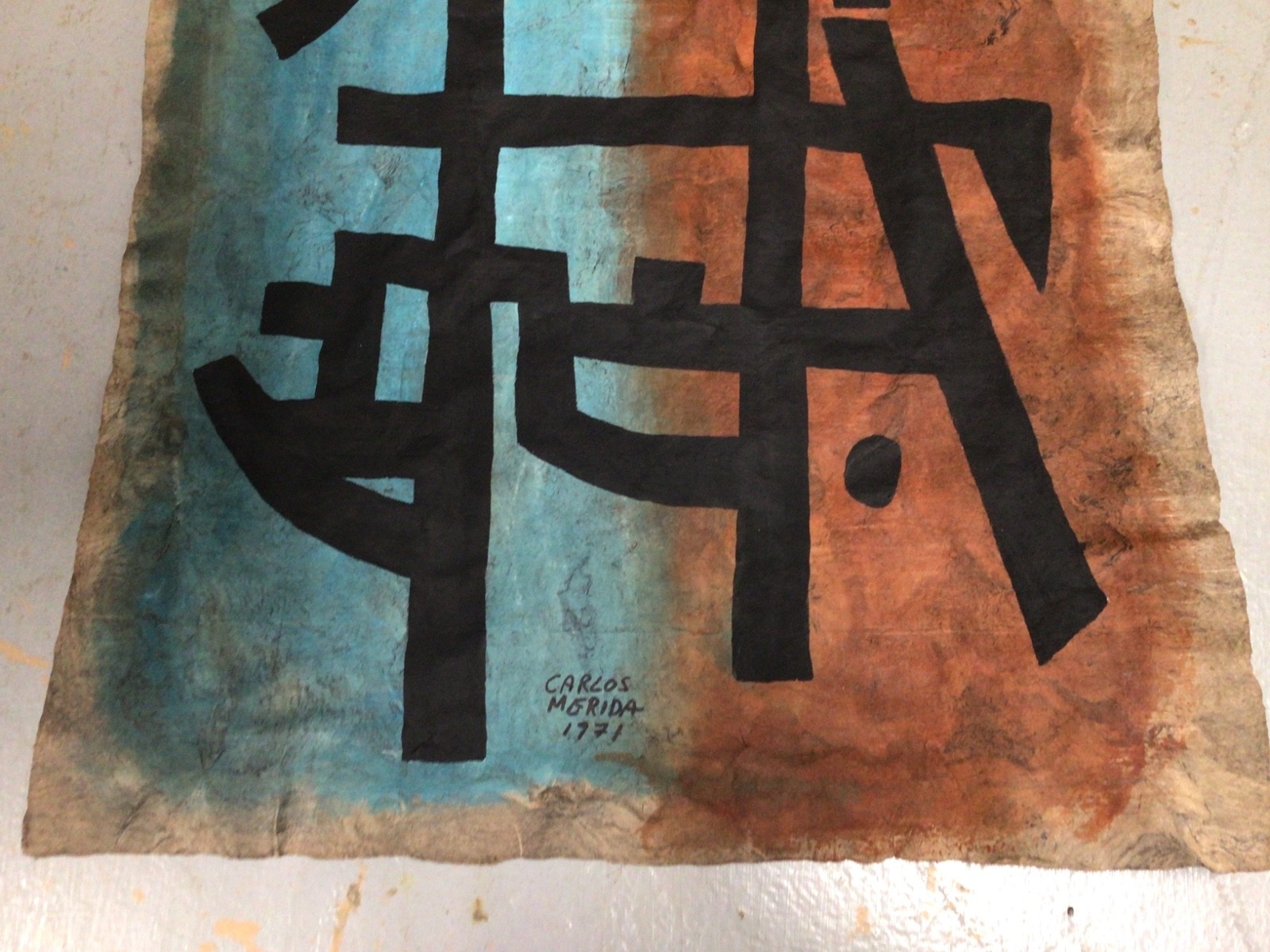 Carlos Mérida | Original mixed media drawing (1971) | MutualArt