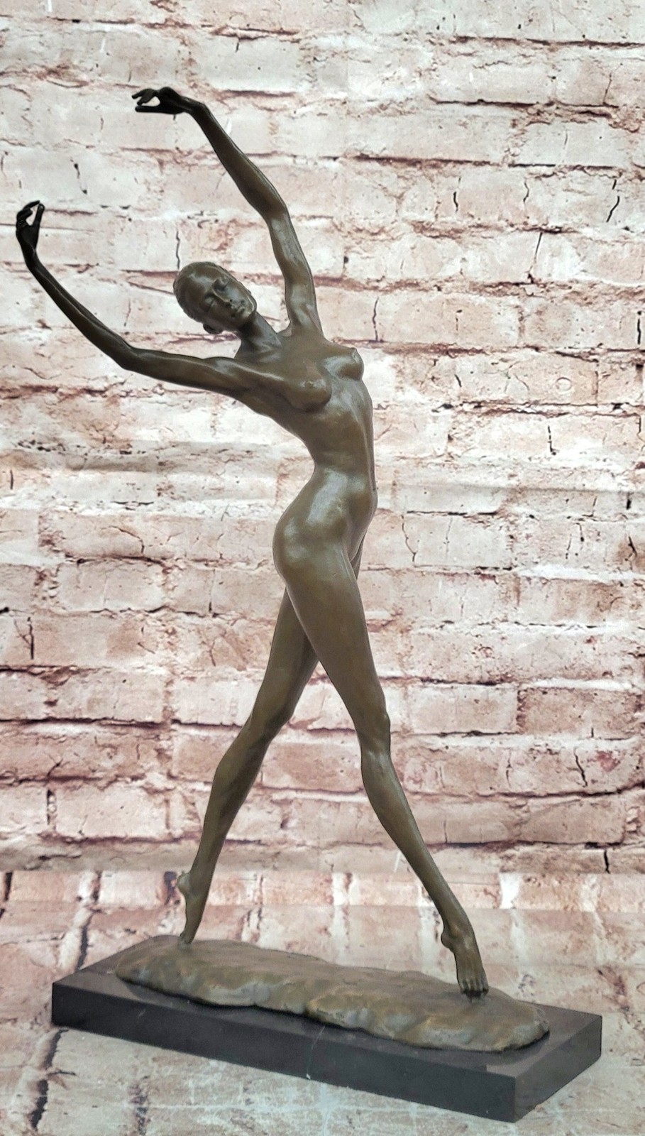 Cesaro | Luxury Abstract Bronze Dancer Statue | MutualArt