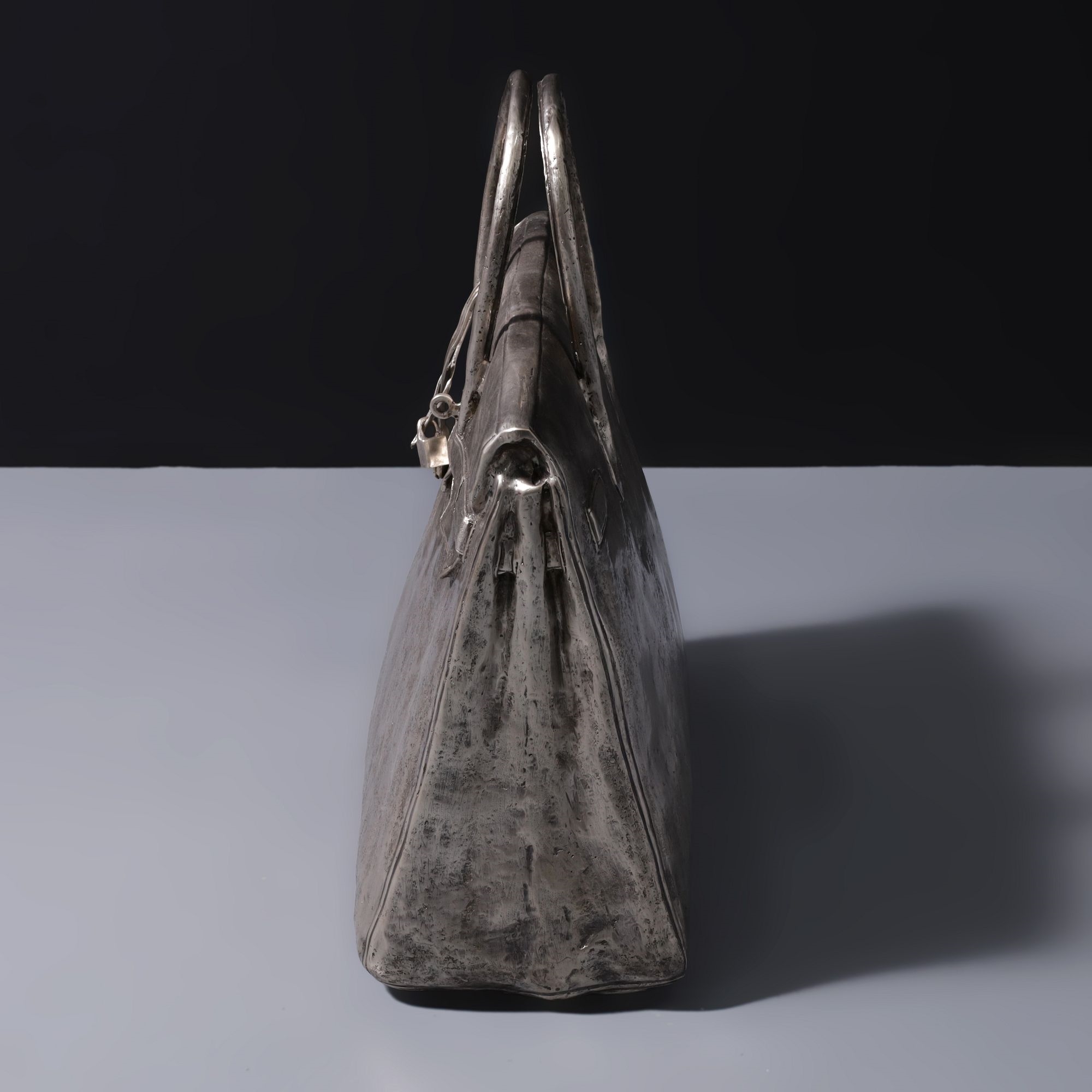 Christian Maas | UNTITLED Bronze Hermes Birkin Bag Sculpture | MutualArt