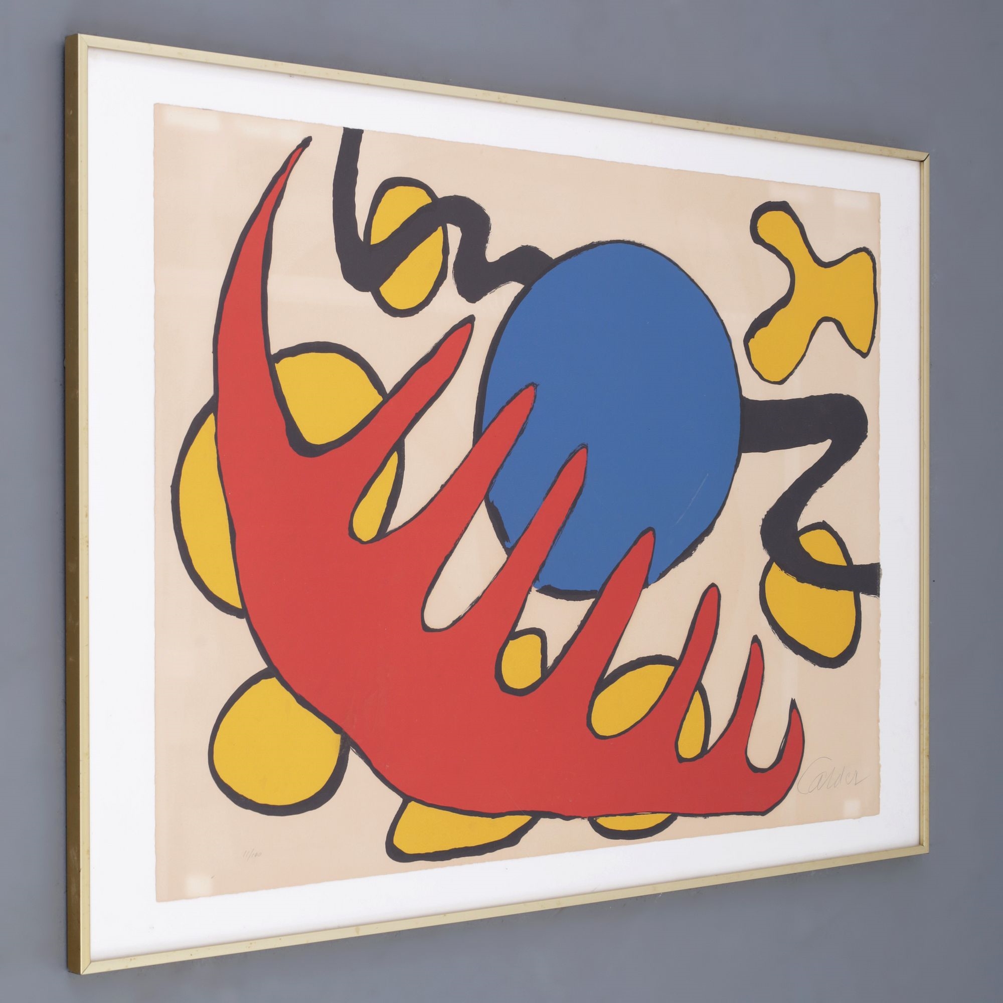 Alexander Calder | BLUE MOON Lithograph (1970) | MutualArt