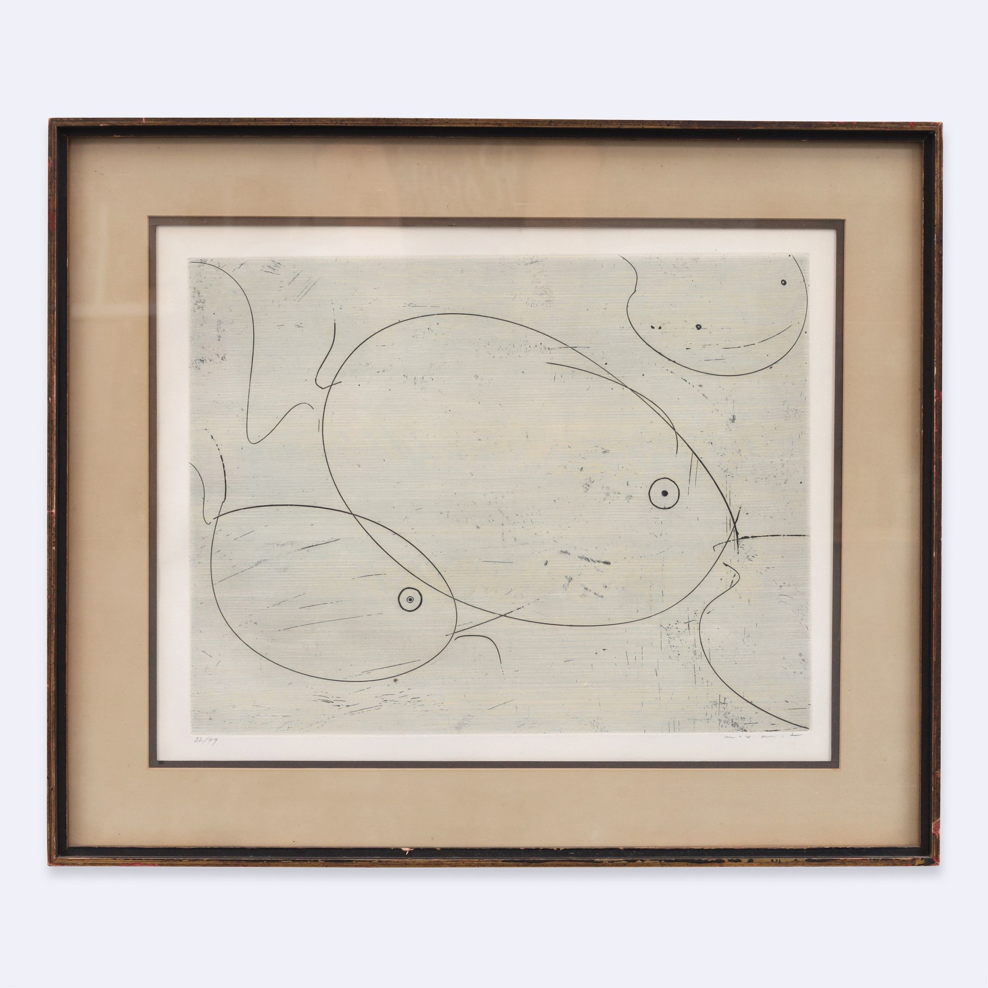 Max Ernst | POISSONS (Fish) Etching & Aquatint (1967) | MutualArt