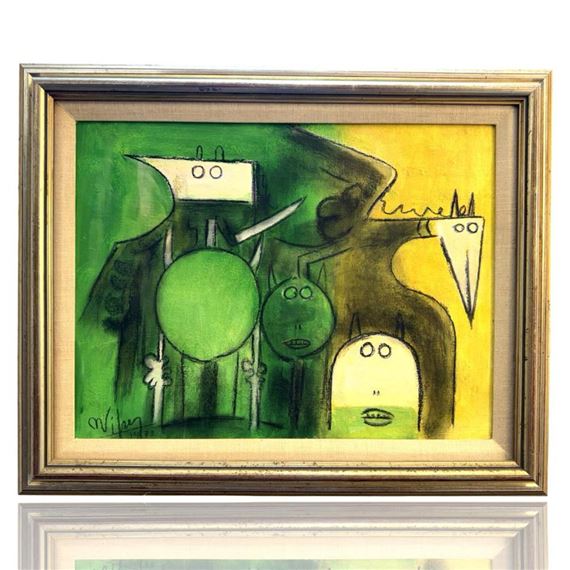 Mixed Media On Canvas - Wifredo Lam