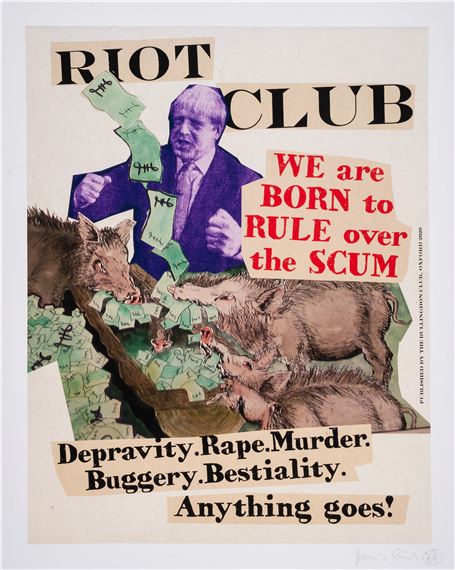 Jamie Reid | Bullingdon Bully Boris In The Riot Club (2020) | MutualArt