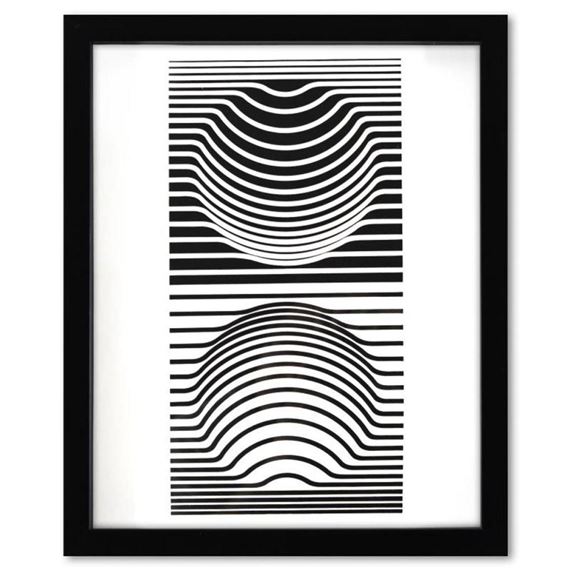 Victor Vasarely | Sir -Ris de la serie Ondulatoires (1973) | MutualArt