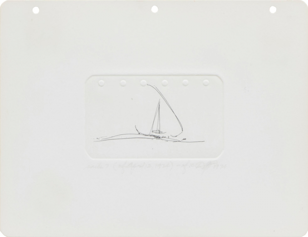 Dan Flavin | Sails 19 (of April 12, 1974 (1974) | MutualArt