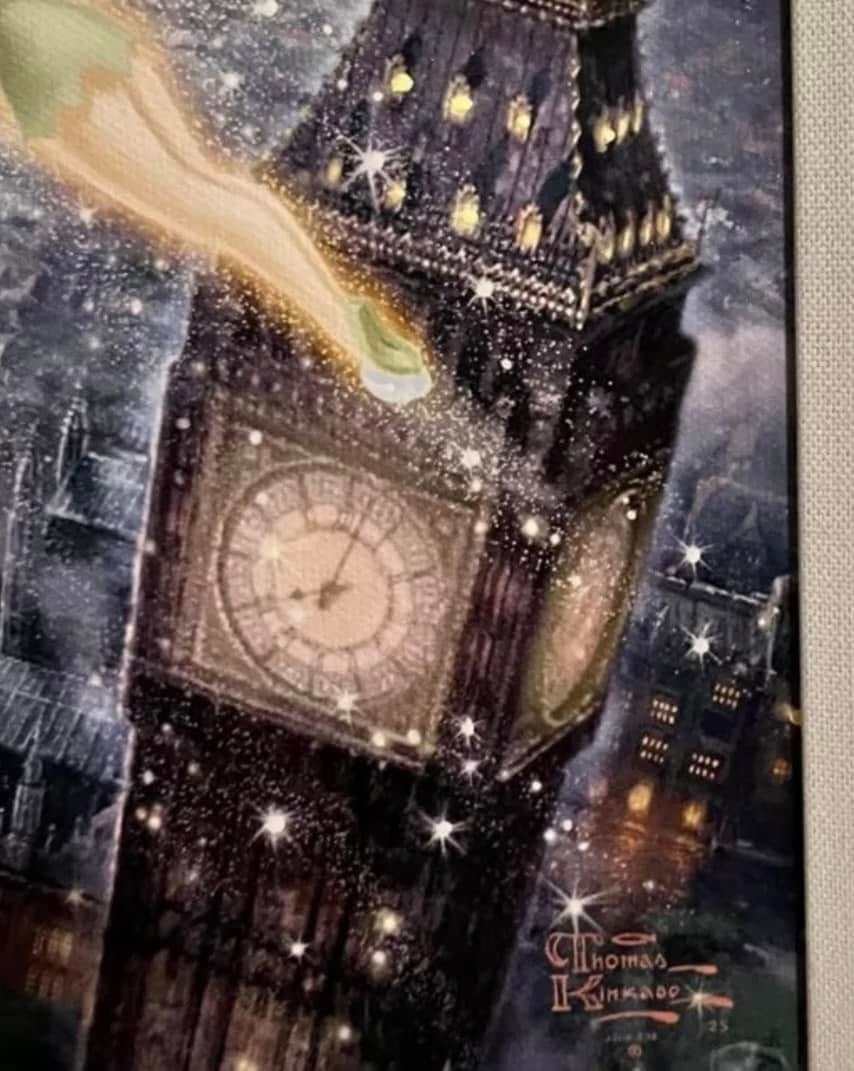 Thomas Kinkade | Tinker Bell and Peter Pan Fly to Neverland (2009 ...