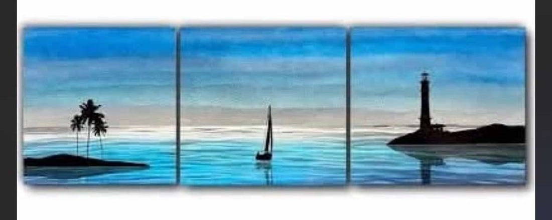 Nicholas Yust | Evening Drift Triptych (2022) | MutualArt