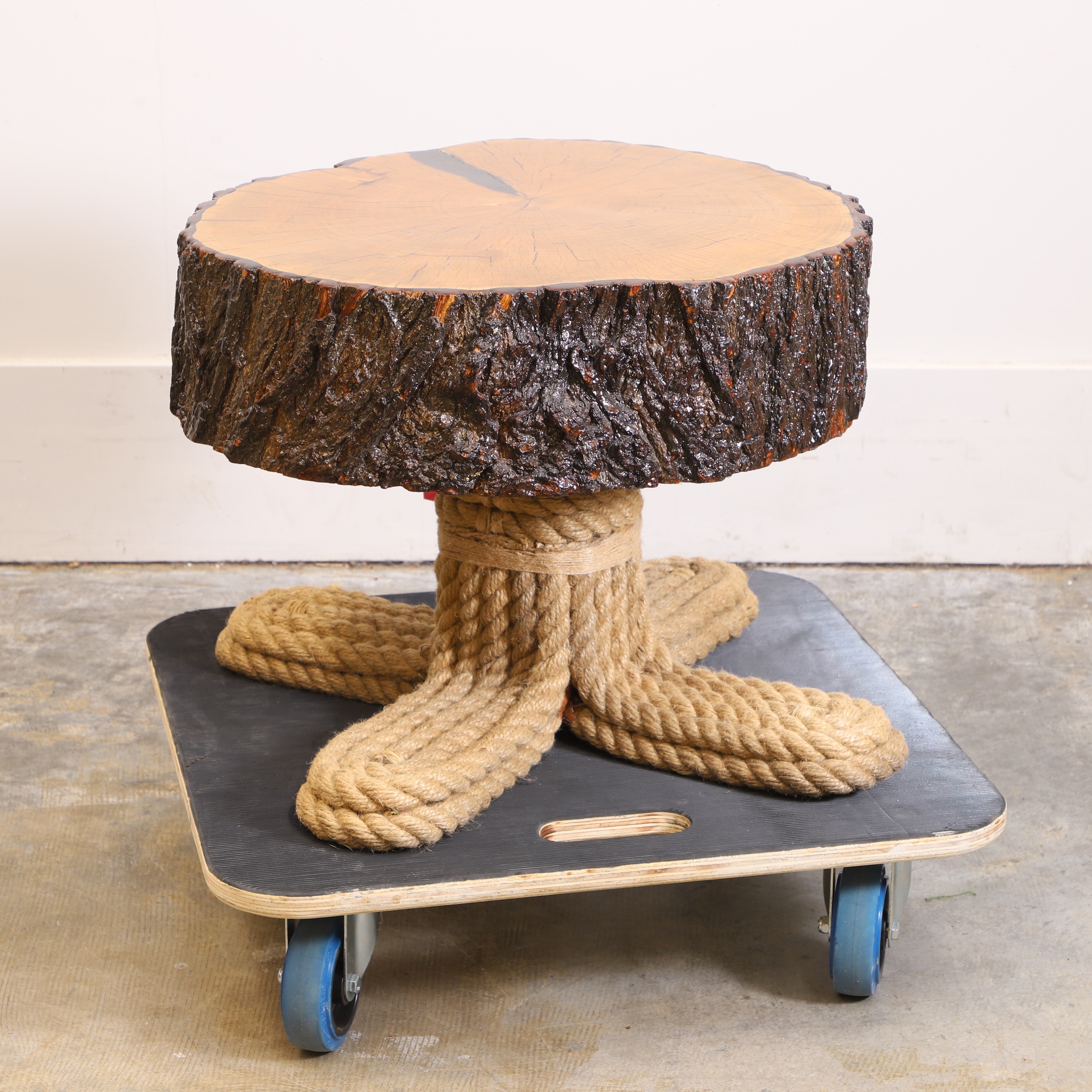 Lisa Culley | A small table tree slice table | MutualArt