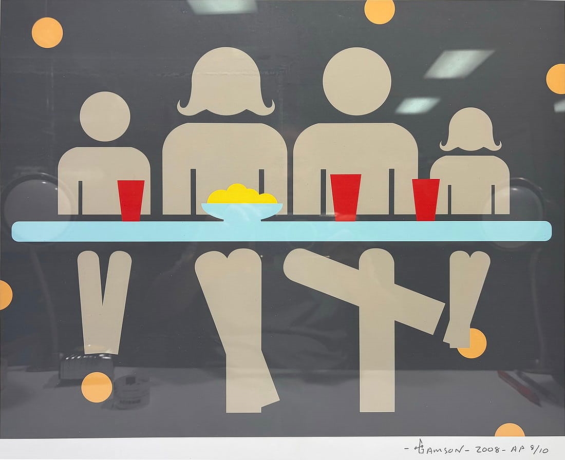Stephen Gamson | Family at table (2008) | MutualArt