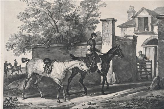 Carle Vernet | La sortie de l'écure et Entrée à l'écure | MutualArt