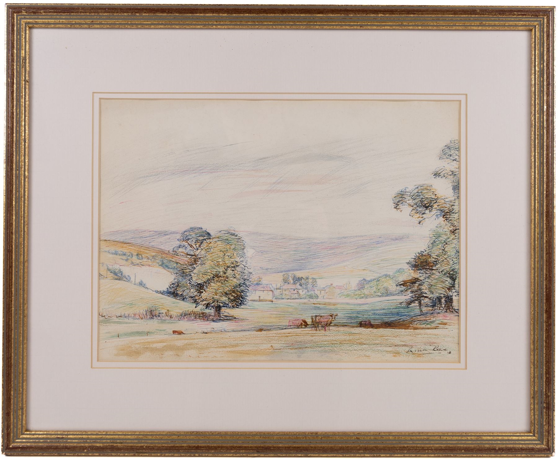 Russell Reeve | Cows in a Field (1932) | MutualArt