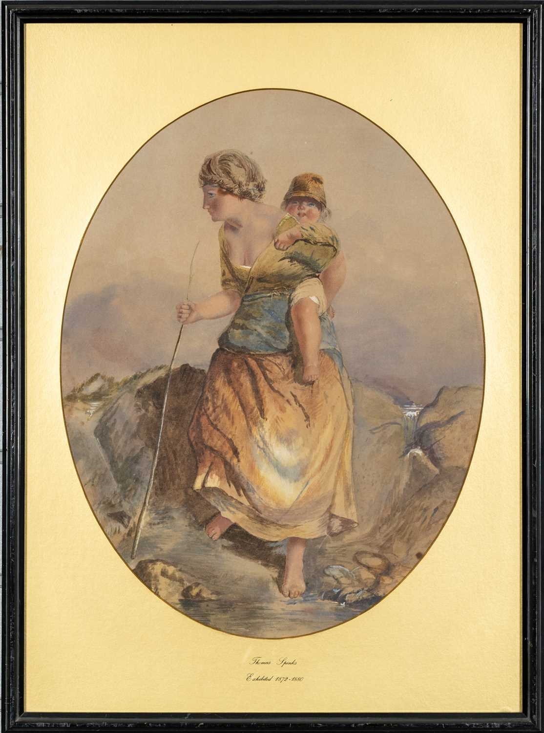 Thomas Spinks | Mother and Child Walking a Difficult Path, North Wales ...