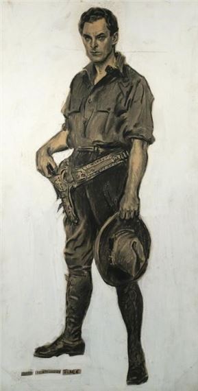 Standing man figure, the actor Thomas Meighan - James Montgomery Flagg