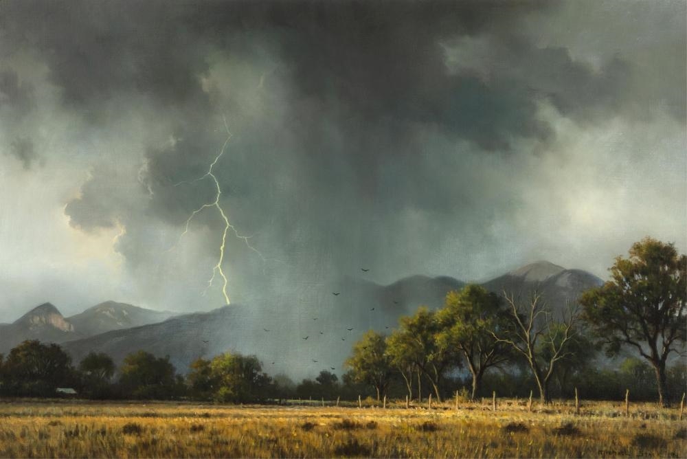 Michael Stack | Storm Over Taos, 1982 (1982) | MutualArt