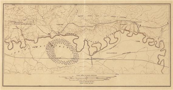 Edward S. Curtis | Custer Battle-field Map, 1891 (1891) | MutualArt