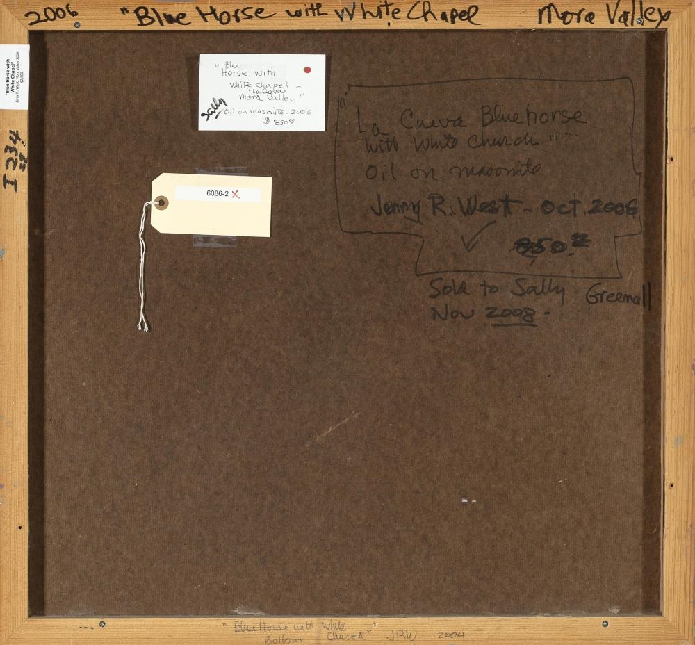 Jerry R. West | Blue Horse with White Chapel, Mora Valley, 2006 (2006 ...