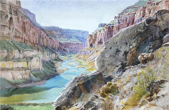 View From Nankoweap, 1999 by Merrill Mahaffey, 1999