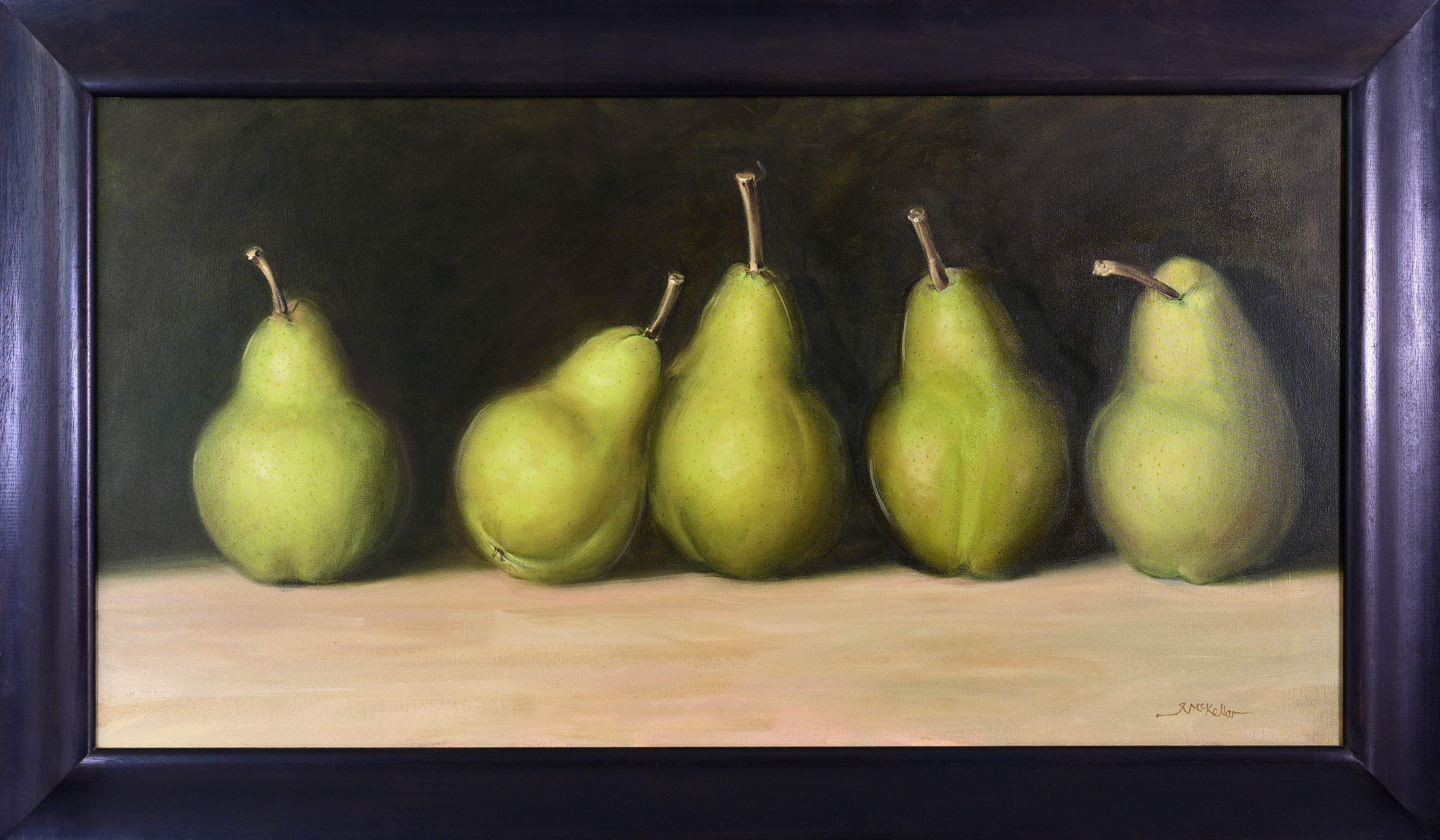 Robert McKellar | still life of five pears | MutualArt