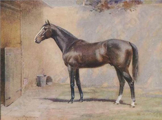 Martin Stainforth | Standing Horse by Stable Door | MutualArt