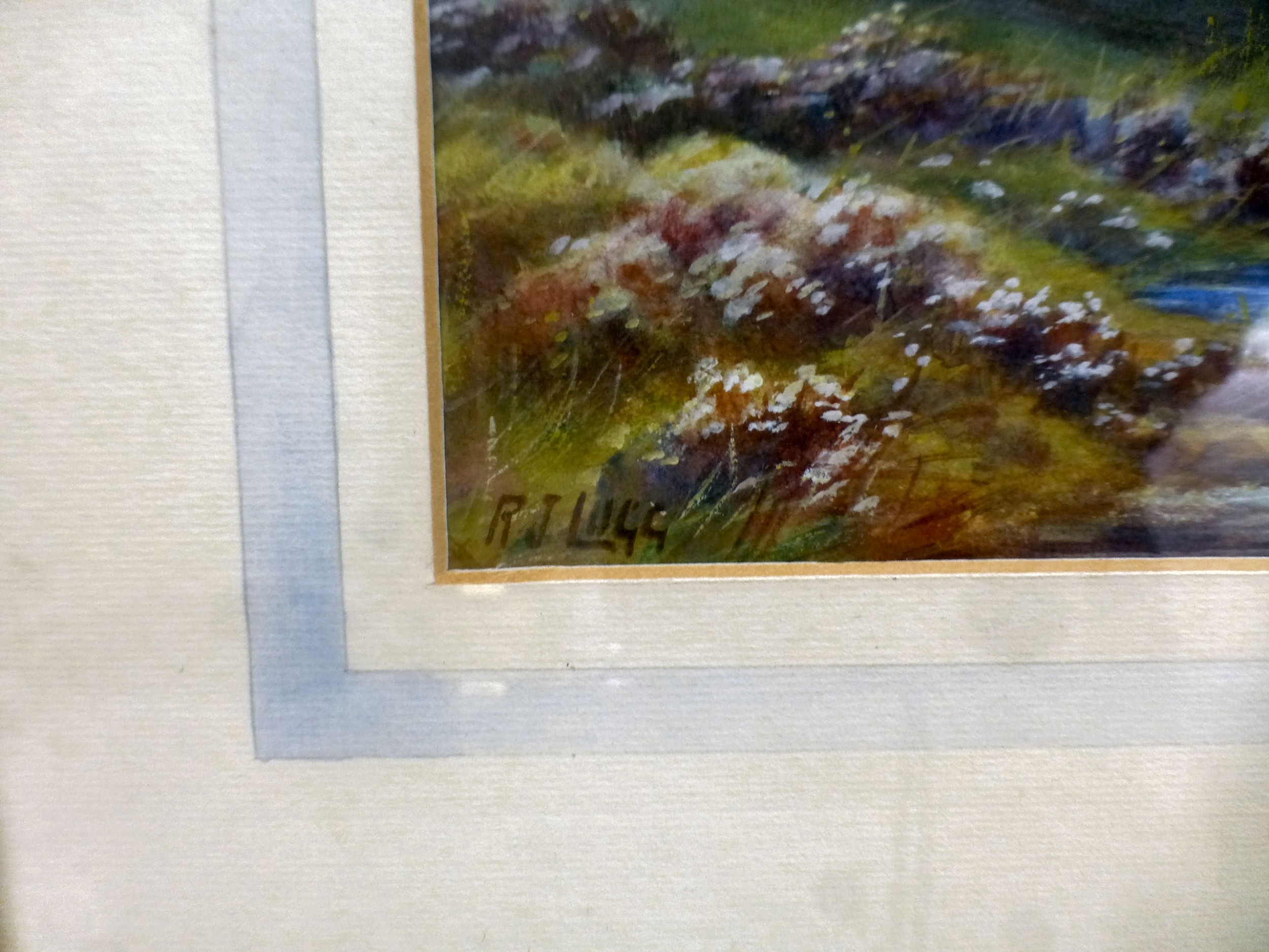 R. J. Lugg | a stream through a spring landscape | MutualArt