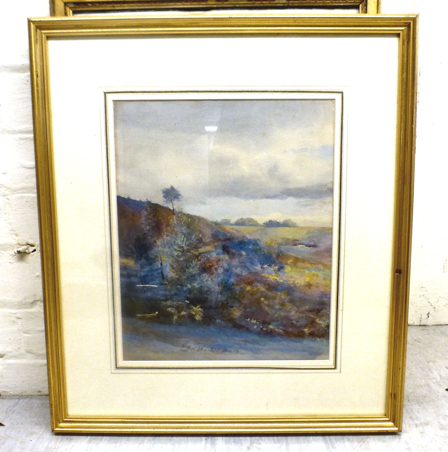 R. J. Lugg | a stream through a spring landscape | MutualArt