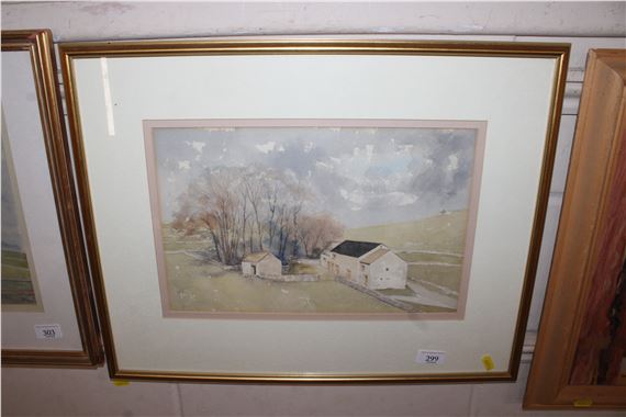 Ronald Pope | watercolour study of a Dales scene | MutualArt