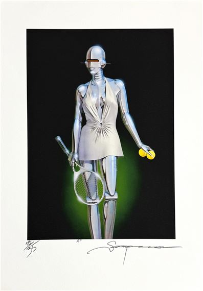 Hajime Sorayama | 1. Robot Rider／2. Robot Shark (2019) | MutualArt