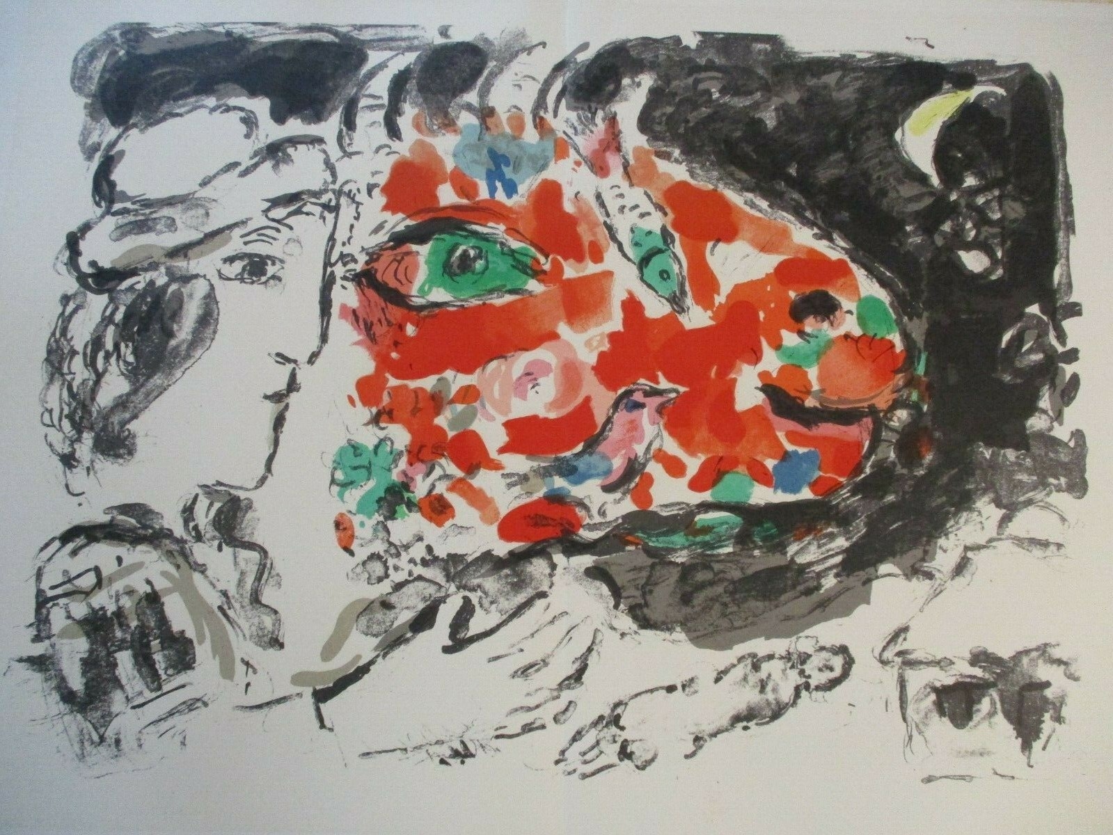 Marc Chagall | VINTAGE MARC CHAGALL LITHOGRAPH ABSTRACT EXPRESSIONISM ...
