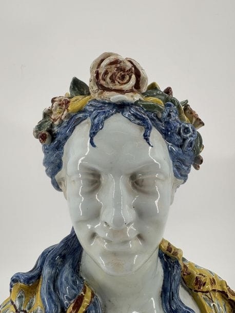 Nicolas Fouquay | Allegory of spring. Bust of Flora (19th Century ...