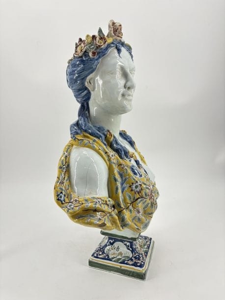 Nicolas Fouquay | Allegory of spring. Bust of Flora (19th Century ...