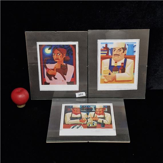 Graham Knuttel | Three coloured prints after 'Graham Knuttel | MutualArt