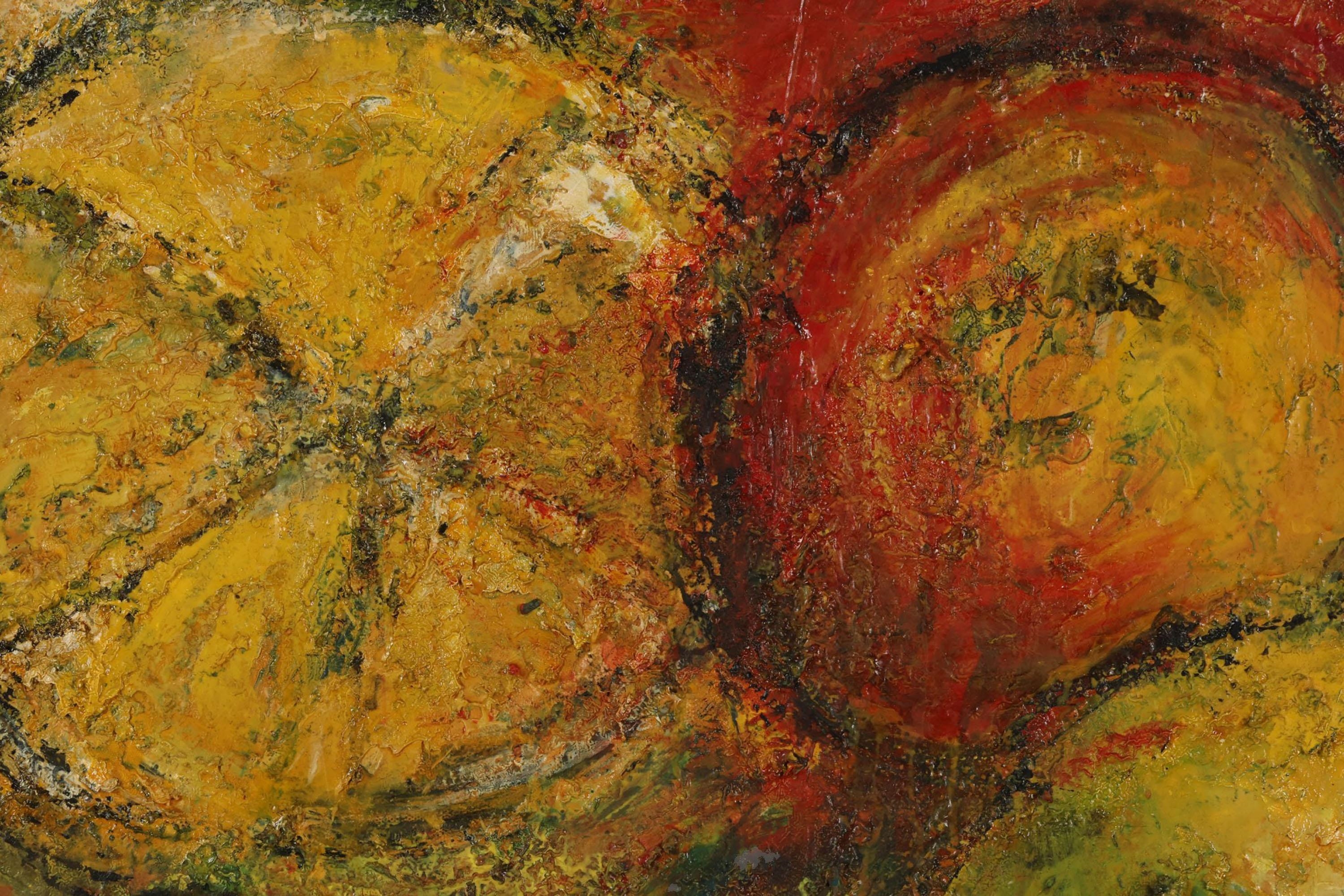 Loic Riou | Abstract Fruit Still Life Painting (1998) | MutualArt
