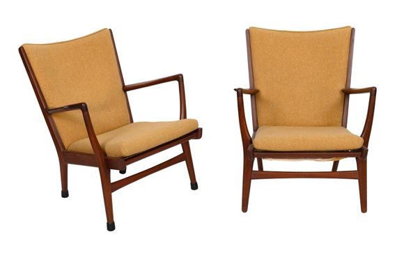 PAIR OF "AP-16"-STYLE LOUNGE CHAIRS ATTRIBUTED TO HANS J. WEGNER - Hans J. Wegner