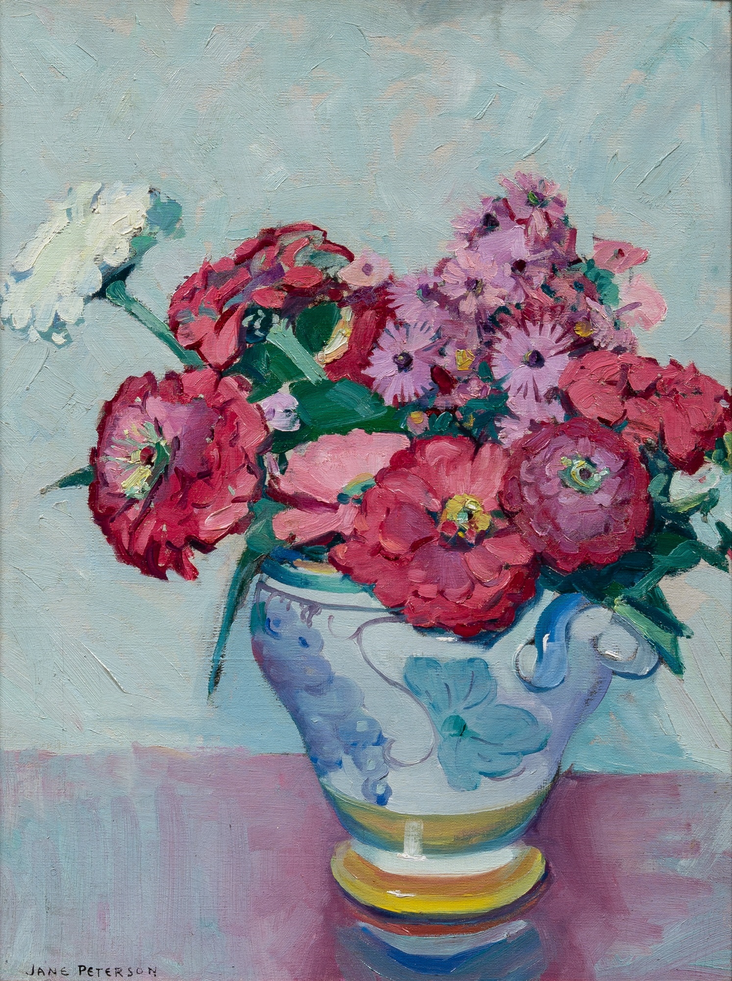 Jane Peterson | Zinnias and Daisies | MutualArt
