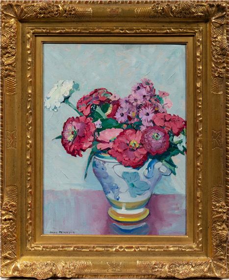 Jane Peterson | Zinnias and Daisies | MutualArt