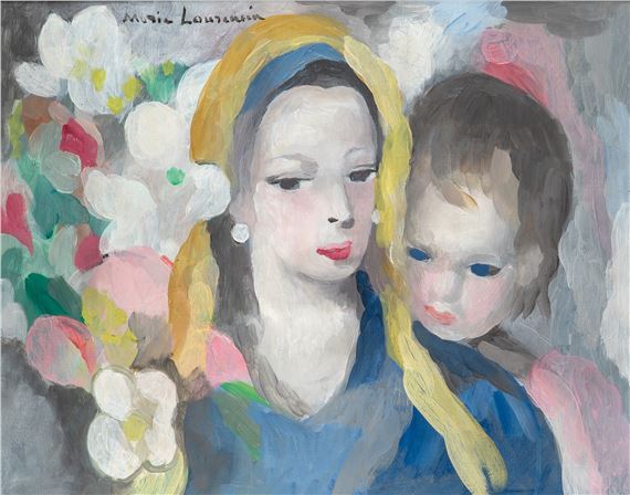 Marie Laurencin | Young Girl with Dog | MutualArt