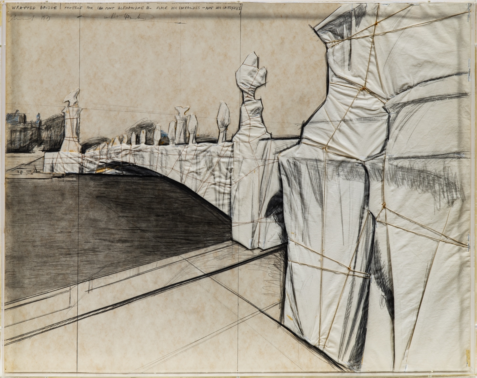 Christo | Wrapped Bridge Pont Le Alexandre III, Paris, 1973 (1973 ...