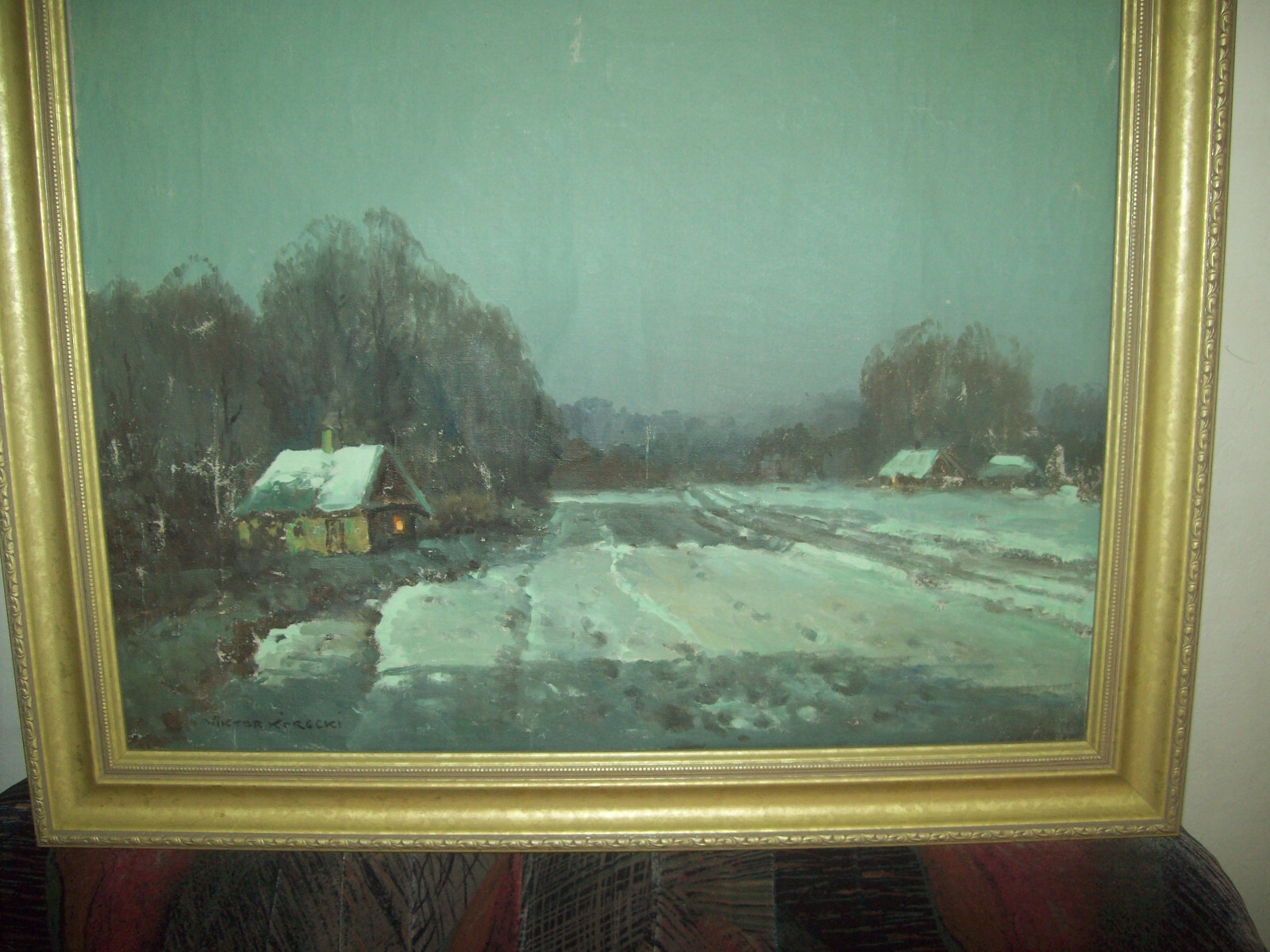 Wiktor Korecki | WINTER SCENE SNOWY ROAD | MutualArt