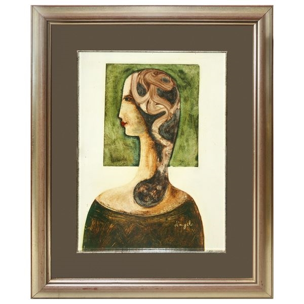 Cesare d'Angelo | Figure of a woman in profile | MutualArt