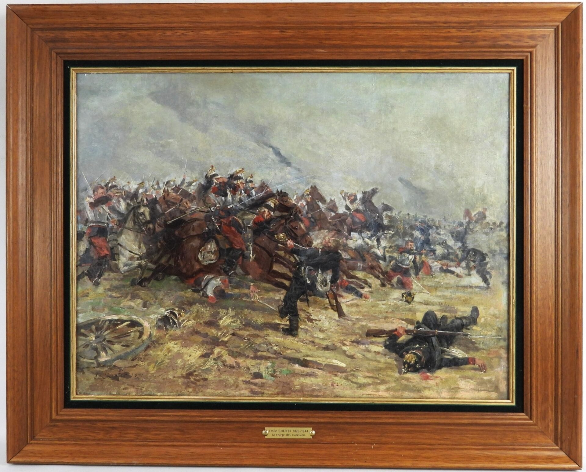 Emile Chepper | Charge de cuirassiers contre l'infanterie prussienne en ...
