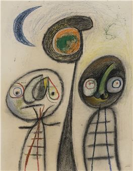 Sans titre (Personnages et lune