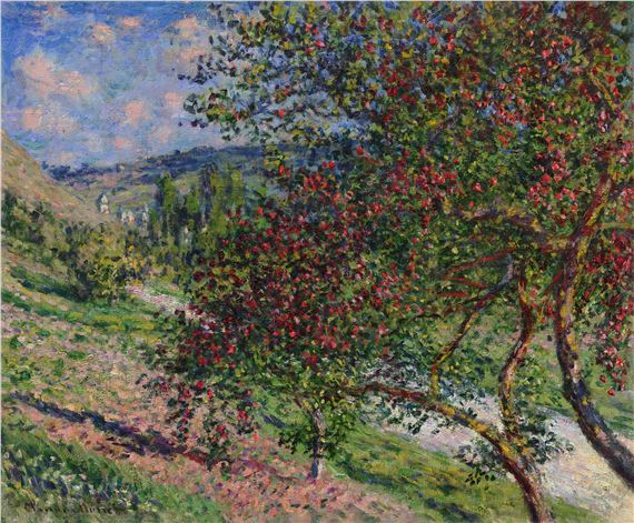 Claude Monet | Pommiers en fleurs (1872) | MutualArt