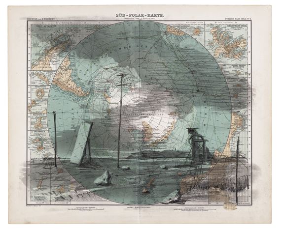 William Kentridge | Map Drawing (Sud-Polar-Karte) (1998) | MutualArt