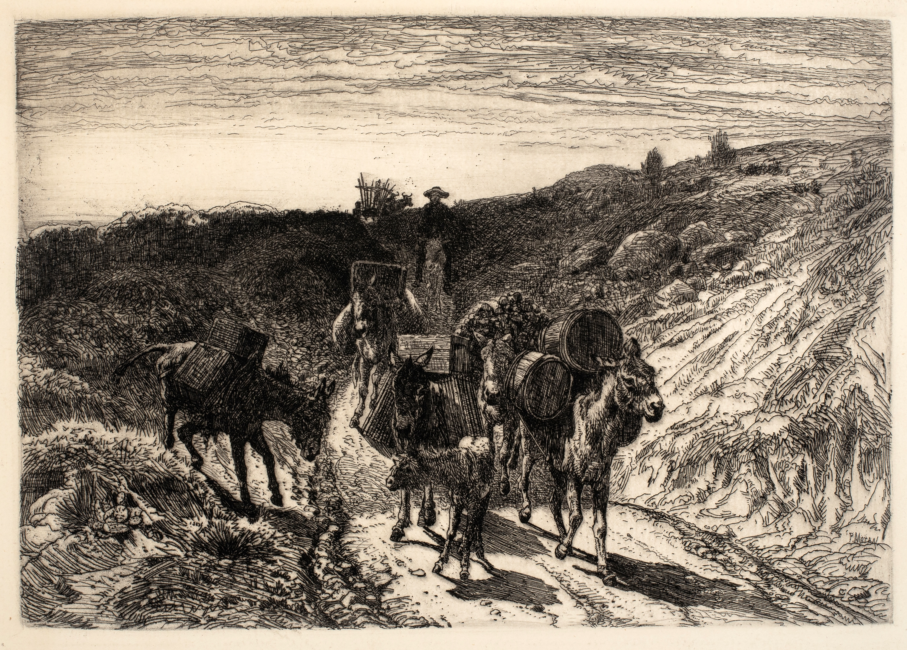 Peter Moran | Donkey Train | MutualArt