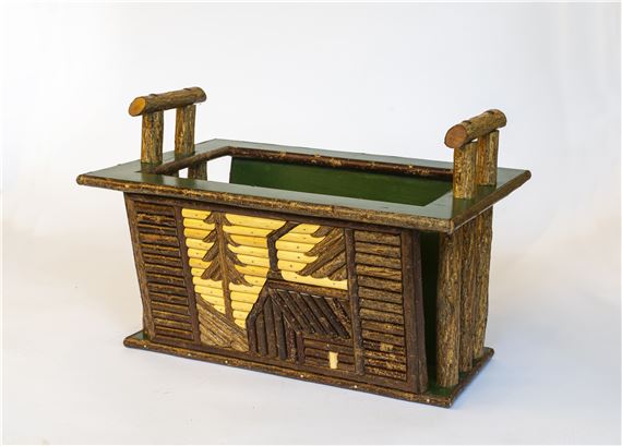 Michael Hutton | A Michael Hutton Custom Rustic Magazine Holder | MutualArt